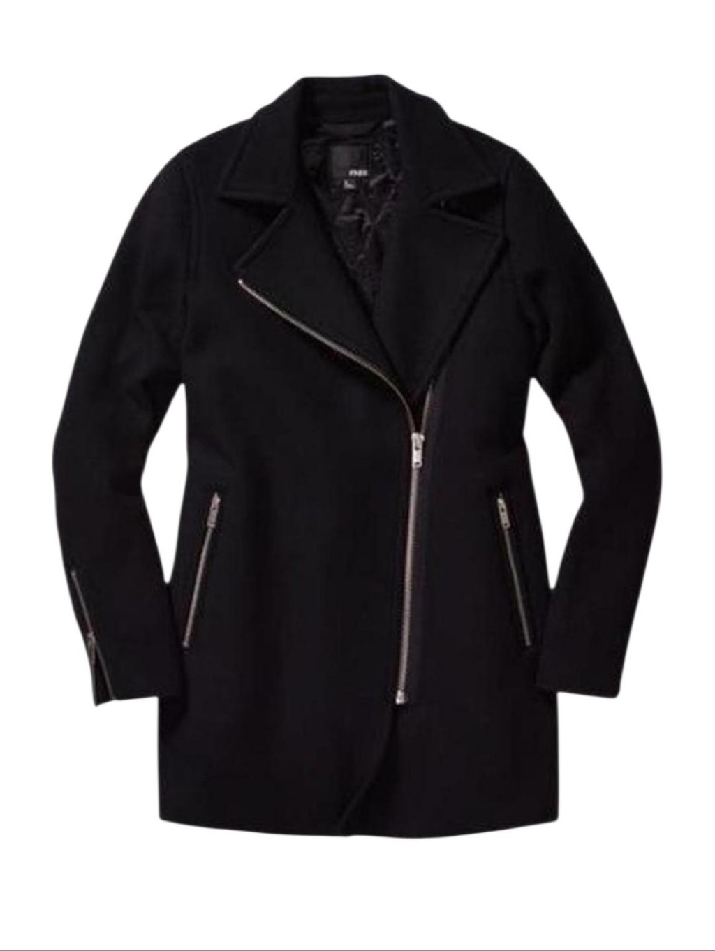 Aritzia Wilfred Free Fei Wool Cashmere Coat Size Xs Black